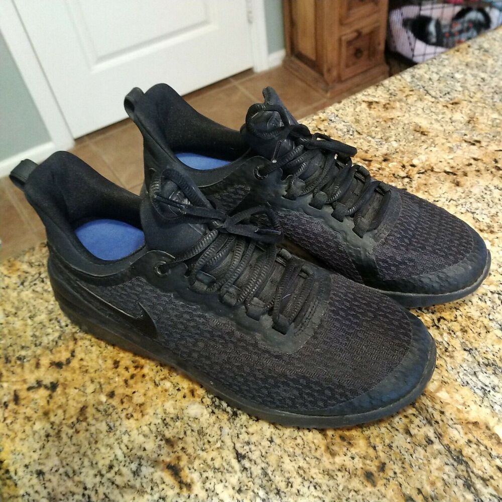 Nike Mens Renew Rival AA7400-002 Black Running Shoes Lace Up Low Top Size 8.5 US